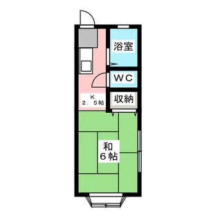 サンシティスズイB【2階】の間取り