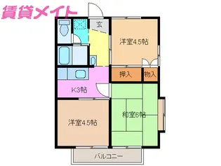 エーデルハイム【2階】の間取り