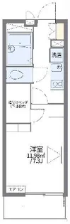 レオパレスアクア【3階】の間取り