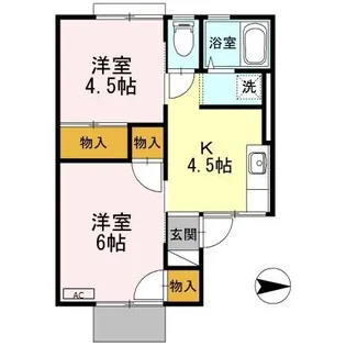 京都府福知山市問屋町【アパート】の間取り