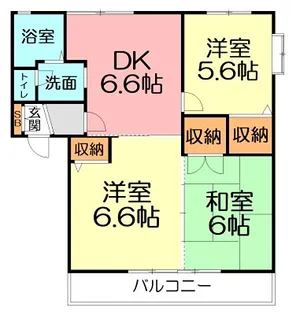 神奈川県小田原市小八幡2【アパート】の間取り