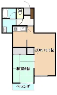 グランデハイツB【2階】の間取り
