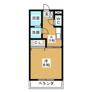 オークス【2階】の間取り