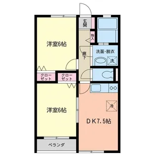 サンクチュエール【2階】の間取り