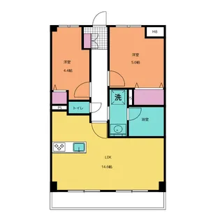 Le・Ciel徳川【2階】の間取り