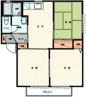 シャトレーハイツ【2階】の間取り