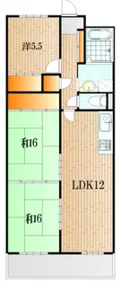 レトゥールビヨン山の田III【2階】の間取り