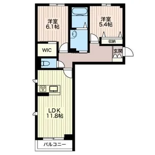 ヴィラーチェ S【2階】の間取り