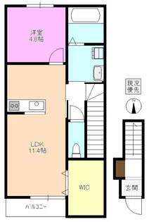 グランメゾン山崎II【2階】の間取り