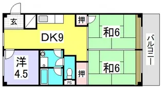 第2桂ビル【3階】の間取り