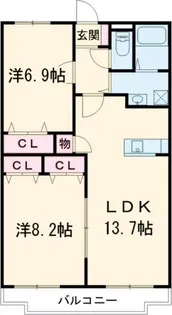 Lien D’amur【2階】の間取り
