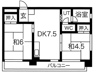 JSC帝塚山【4階】の間取り
