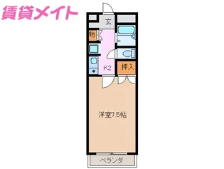 マンションアミーアミー【3階】の間取り