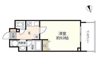 LaSante河原町【10階】の間取り