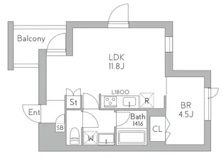 GranDuo祖師谷5【4階】の間取り