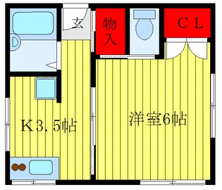 地曳ハウス【2階】の間取り