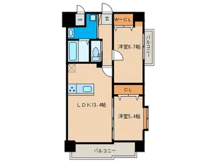 ルファール中井【7階】の間取り