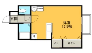 グランビュー船岡II【1階】の間取り
