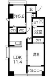 Tiffany【4階】の間取り