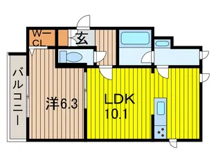 シュ シュ【1階】の間取り