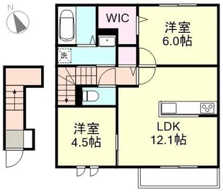 シスピエール【2階】の間取り