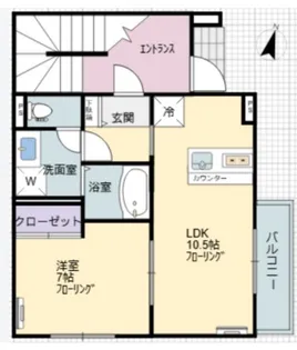 パークハイツ方南町【1階】の間取り