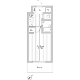 アドヴァンス石雅【3階】の間取り