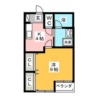 タウンフラットII【2階】の間取り