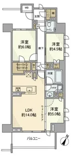 プレミスト浦和仲町【5階】の間取り