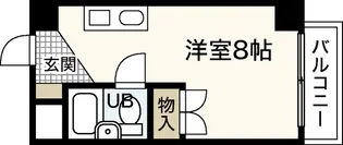広島県広島市中区広瀬町【マンション】の間取り