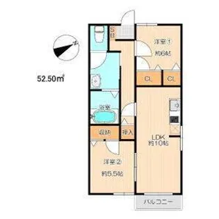 フォーレスIKEDA【2階】の間取り