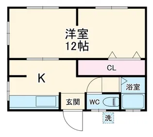 マルマン杉田【2階】の間取り
