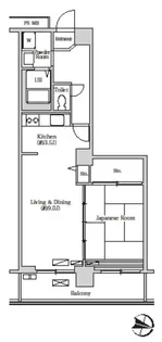 東京都港区芝浦4【マンション】の間取り