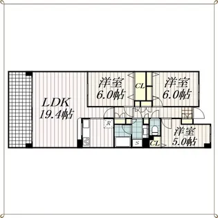 リーベスト西千葉【5階】の間取り