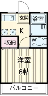 カエデハイツB【2階】の間取り