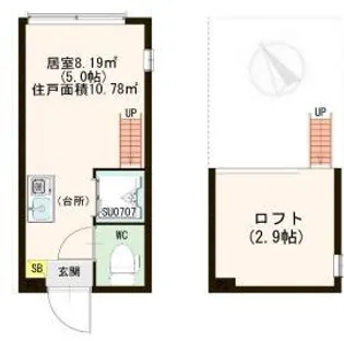 東京都江東区南砂4【アパート】の間取り