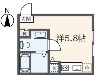 メゾンドシエル【1階】の間取り