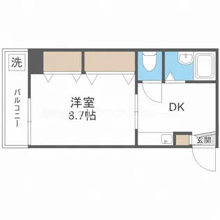 メロディーハイム美章園【8階】の間取り