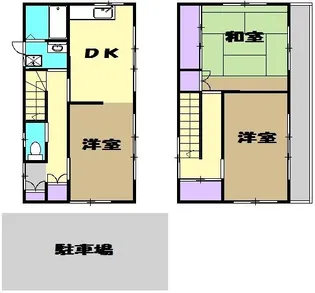 東京都小金井市前原町2【一戸建】の間取り