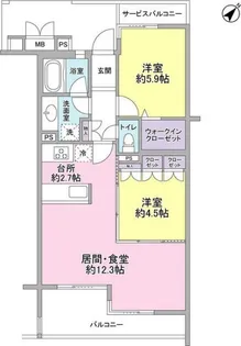 ホーフ横浜旭ヶ丘【2階】の間取り