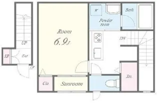 E garden【2階】の間取り