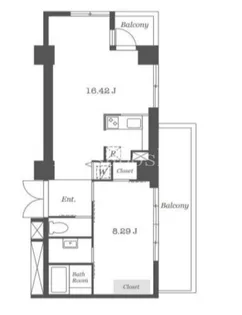 PIPE【5階】の間取り