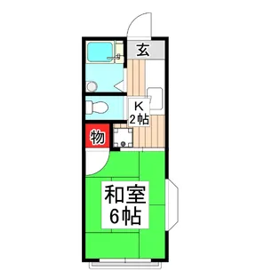 ハイムカトリア【2階】の間取り
