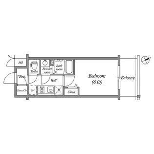 アドバンス大阪セレーノ【5階】の間取り