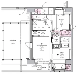 SYFORME OJI II【12階】の間取り
