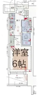 大阪府大阪市中央区糸屋町1【マンション】の間取り