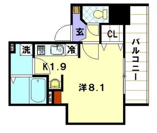 グランポルト樺島【3階】の間取り