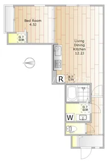 東京都目黒区自由が丘1【アパート】の間取り