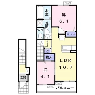 グレーシア A【2階】の間取り
