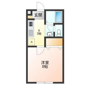 スゥイートハイツ【1階】の間取り